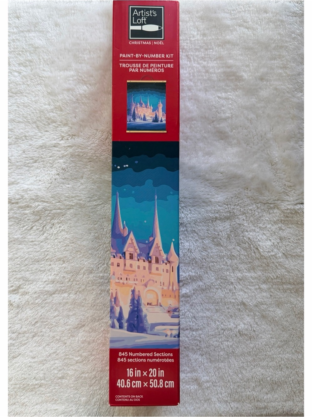 Blue & Pink Castle Paint-By-Number Kit